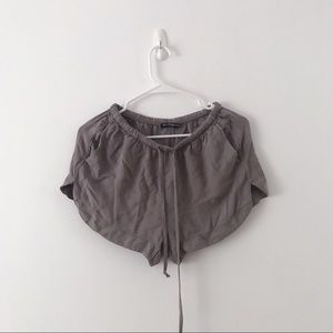 brandy melville taupe eve shorts